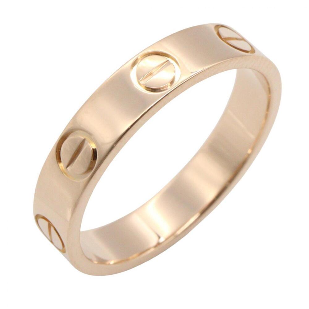 Cartier Mini Love Ring, 18K Pink Gold (PG), Women's Tone, B4085200